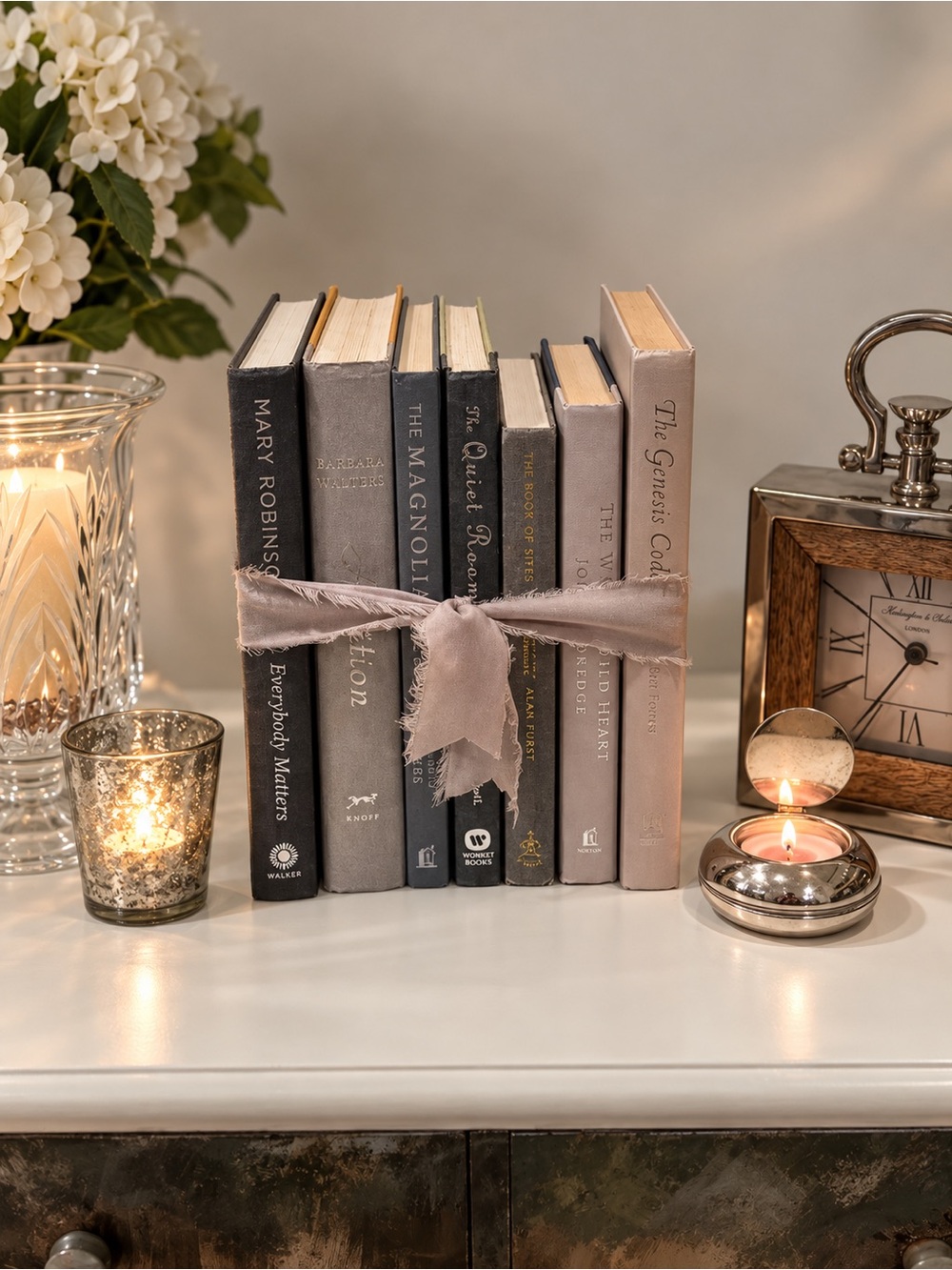 Decorative Gray Book Bundle - Home Accents “The Quiet Collection” Vol. II